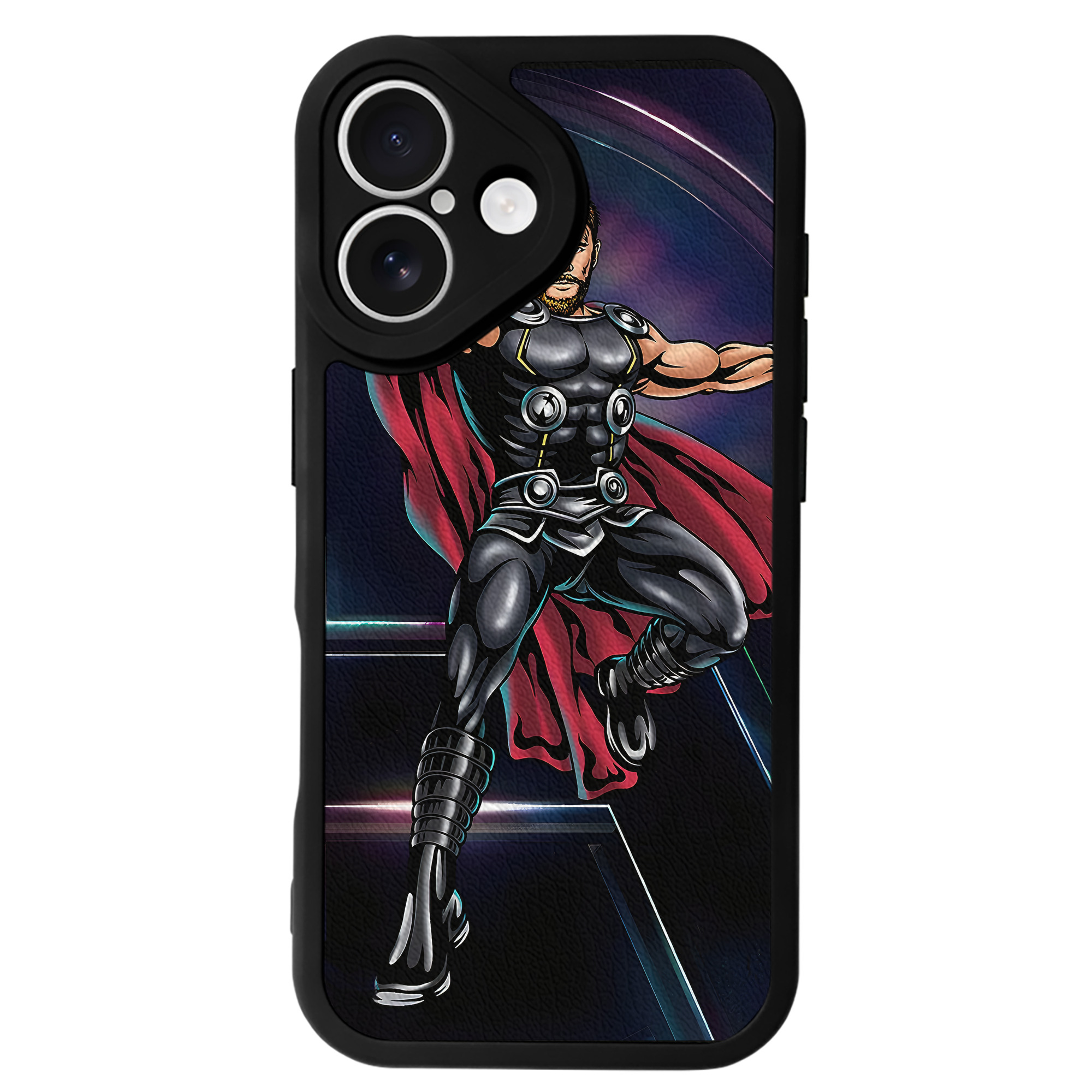 （画像用） アベンジャーズ The Avengers 【iPhone 16シリーズ対応】シリコンスマホケース（レザー調） 材質：シリコン